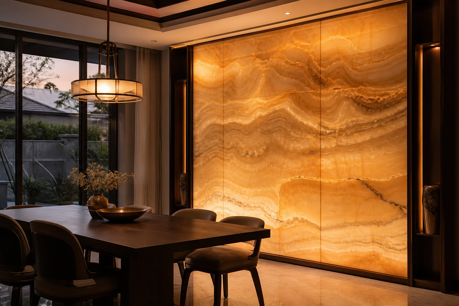 Backlit Onyx ให้สวยแบบมีชั้นเชิง: แสง หิน และโครงสร้างต้องคุยกัน