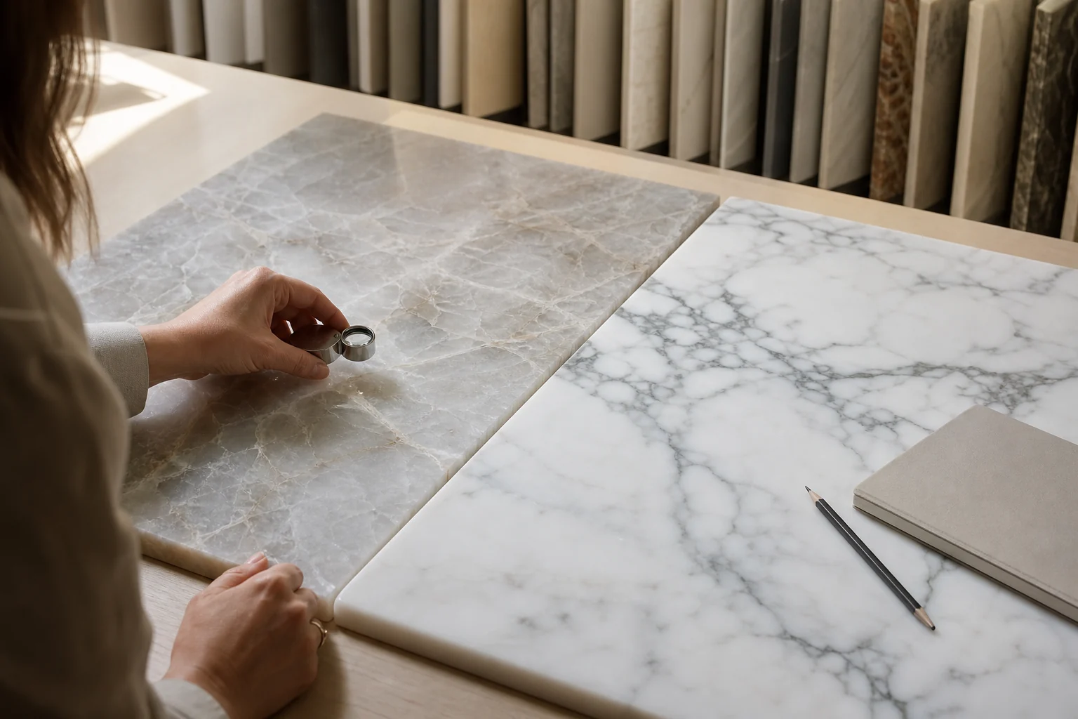 Quartzite หรือ Marble ในครัวดี? เลือกจากชีวิตจริง ไม่ใช่แค่ภาพสวย